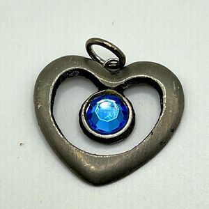 Vintage Swedish 1970s A.R. Ottosson pewter heart pendant